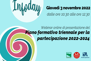 Formazione della Partecipazione: Tutto pronto per l’Infoday del 3 novembre 2022!