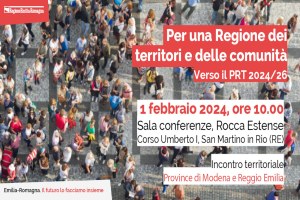 Programma di Riordino Territoriale (PRT): la seconda tappa del percorso partecipativo