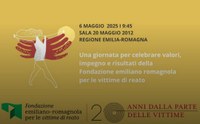 I 20 anni della Fondazione per le vittime di reato