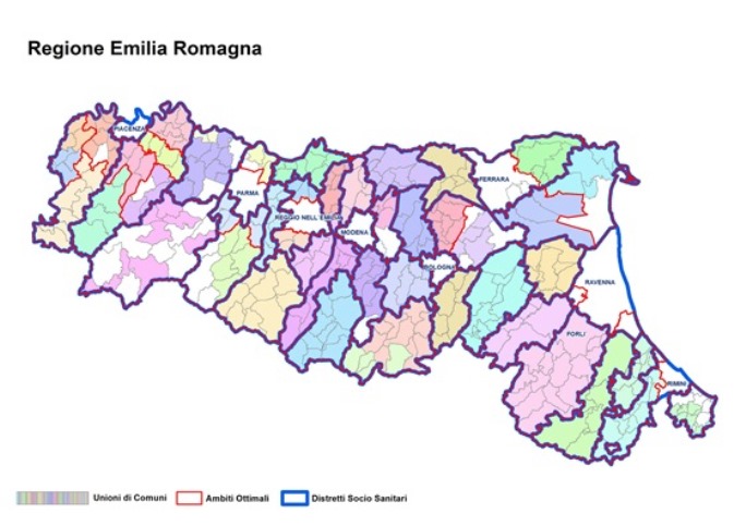 Ultima cartina RER Ambiti 2015