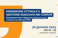 Conferenza "Dimensione ottimale e gestione associata" - Bologna 30 gennaio 2023
