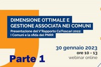 Parte 1 - Conferenza "Dimensione ottimale e gestione associata" - Bologna 30 gennaio 2023
